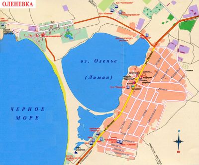 Карта Оленевка