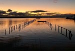 Миниатюра : Закат на солёном озере