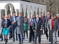 Саки посетила делегация госсовета Крыма, 27 февраля 2015
