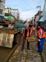 Ремонт участка тротуара на улице Кузнецова, 29 января 2018