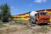 Строительство детского сада Чайка в Саках, 17 мая 2019