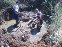 В Саках остановили слив канализации в городское озеро