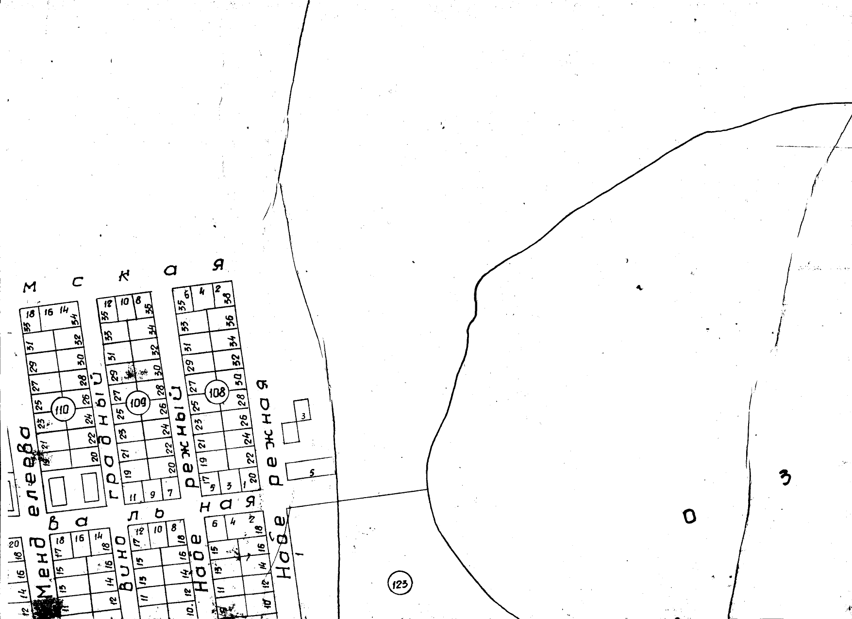 Карта Саки БТИ квадрат B3