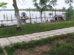 Михайловское озеро - домики для лебедей и гусей