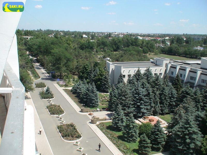 Вид с 9-ти этажного корпуса санатория Пирогова