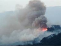 В Саках горит химзавод  и прилегающие территории, 23 августа 2013
