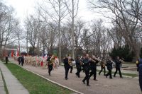 Парад юнармейцев в Саках, 17 марта 2023