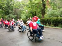 Марафон на инвалидных колясках