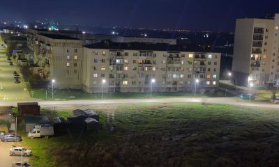 Освещение на выезде на Евпаторийское шоссе, 19 декабря 2025